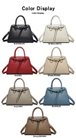 Luxe de haute qualité en cuir PU sac à bandoulière pour dames nouvelle mode fermeture éclair chaînes décoration deux Polyester automne