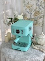 Machine à café expresso électrique 3-en-1 For 04E Blue Barista 20 bars pour hôtels et usage domestique avec système de brassage à capsules
