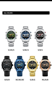 Reloj NAVIFORCE 9232 <span class=keywords><strong>BBB</strong></span> al por Mayor para Hombre, Deportivo, Analógico Digital, Resistente al Agua 3ATM, Reloj de Pulsera de Cuarzo Japonés 2024 - Product Image 6