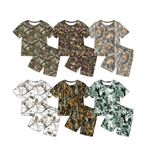 Pantalones Cortos para Niños, Diseño Casual de Camuflaje con Ramas, 95% Algodón, 5% Elastano, Tela de Primera Calidad, Primavera/Otoño - Product Image 2