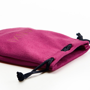 FANXI Wholesale Custom Printed Dust Proof Small Jewelry Gift Suede Drawstring Suede <b>Pouch</b> Bag - Product Image 5