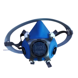 산업용 하프 페이스 호흡기 KN95 실리콘 하프 마스크 스프레이 페인트 화학 가스 먼지 그라인딩 장식 보호 하프 마스크 - Product Image 1