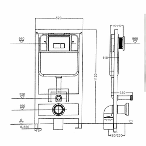<span class=keywords><strong>Cisterna</strong></span> de WC de HDPE oculta para baño de doble descarga de estilo europeo moderno con tanque de agua de acero inoxidable ABS de cerámica - Product Image 6