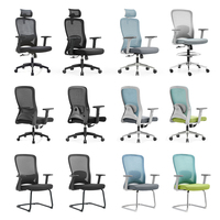 Chaise en maille d'ordinateur ergonomique pour le bureau chaise de travail table de bureau et ensemble de chaises Silla Oficina meubles de bureau à domicile bureau de bureau