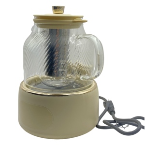 <span class=keywords><strong>Tè</strong></span> elettrico silenzioso 800W bollitore in vetro da 1000ml con Timer 24 ore e funzione di riscaldamento per <span class=keywords><strong>tè</strong></span> a base di erbe e fiori - Product Image 3