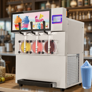Máquina de Granizados Comercial de Alta Calidad con 3 Depósitos para Cocteles Congelados, Ideal para Discotecas - Product Image 1
