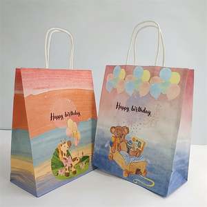 Bolsas de Papel Impresas de Feliz Cumpleaños para Dulces, Bolsas de Embalaje para Galletas, Decoraciones para Fiestas de Cumpleaños Infantiles, Suministros para Regalos de Baby Shower - Product Image 6