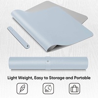 Tapis de souris en cuir PU imperméable à double face grand protecteur de bureau imprimé par sublimation tapis de table PC pour le bureau ou la maison cadeau