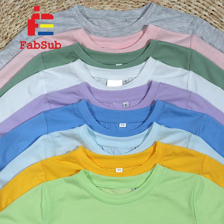 幼児の男の子と女の子100% ポリエステルTシャツ昇華印刷に非常に柔らかい子供服子供用シャツ