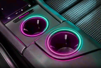 Kit d'éclairage LED intérieur pour Porsche Taycan 2019-2024, éclairage ambiant Symphony, garnitures de panneaux de porte colorées, amélioration de l'éclairage intérieur de la voiture