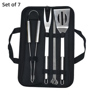 Tùy Chỉnh 3-20 Pcs Nướng Thịt Nướng Đồ Dùng Phụ Kiện Cắm Trại Ngoài Trời Công Cụ Nấu Ăn BBQ Đồ Dùng Thép Không Gỉ BBQ Công Cụ Thiết Lập - Product Image 3