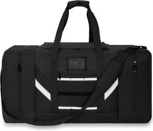 Muestra Gratuita, Bolsa de Lona Personalizada con Diseño de Bombero Negro, Bolsa de Transporte para Equipo de Rescate, con Tira Reflectante de Seguridad, Bolsa de Viaje para Casco - Product Image 1