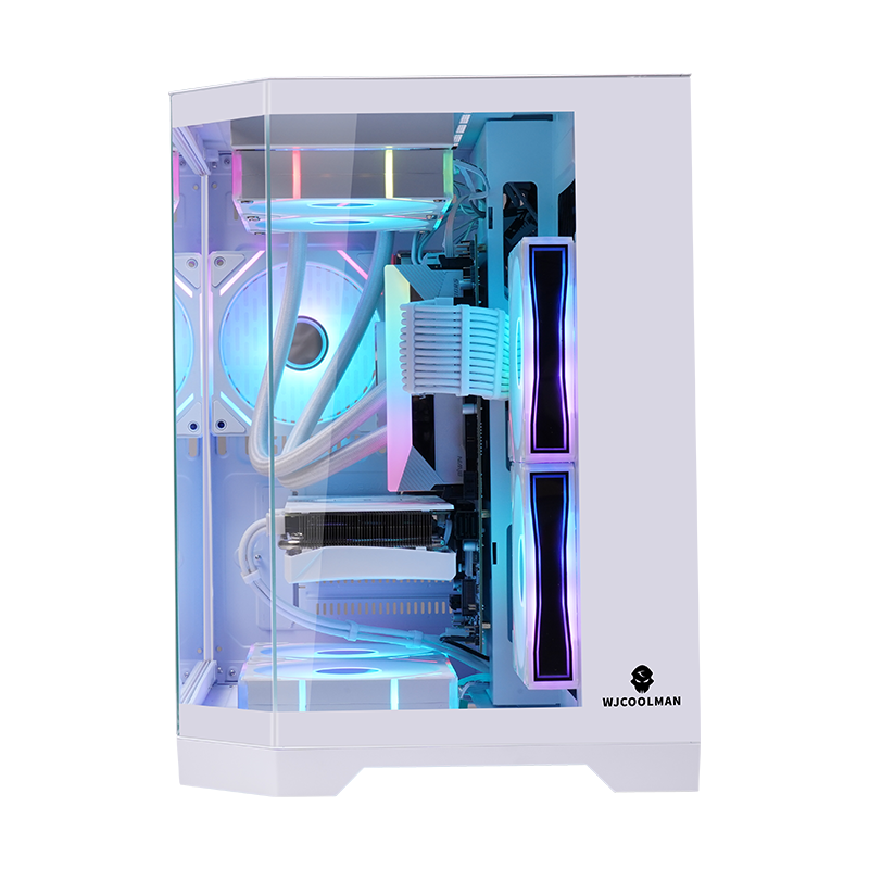 Popular Dreamer Mini Black & White M-ATX PC Case - Transparent