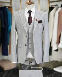 Tailor Made Hombre Traje Chaqueta Chaleco Pantalones <span class=keywords><strong>Corte</strong></span> <span class=keywords><strong>Italiano</strong></span> <span class=keywords><strong>Slim</strong></span> <span class=keywords><strong>Fit</strong></span>-Azul - Product Image 5