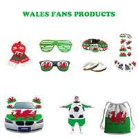 Für Bestseller Wales Fußball-Fans Benutzerdefiniertes Logo Wasserdichter Wimpel Souvenir-Flagge