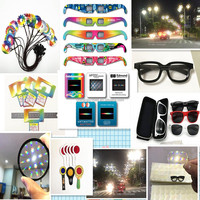 Lunettes de Diffraction de Luxe Effet Arc-en-ciel pour Fête et Feux d'Artifice, Nouvel An, avec Impression Typographique, en Plastique