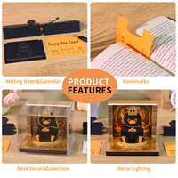 Bloc-notes calendrier 2027 Modèle Niffler la Bête de la Chasse au Trésor, Bloc de mémos autocollants superposés avec boîte cadeau pour les fans de Harry
