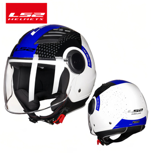 LS2 OF562 <span class=keywords><strong>Casque</strong></span> Moto <span class=keywords><strong>Jet</strong></span> Airflow Ouvert 3/4 pour Été <span class=keywords><strong>Scooter</strong></span> Demi-Face Capacete Casco à Visière Simple - Product Image 4