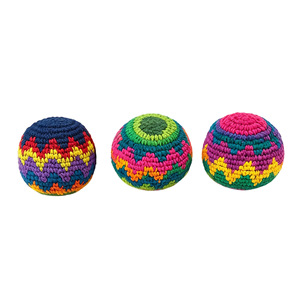 Ballons Hacky Sack au crochet personnalisés, faits main pour fêtes d'Halloween, pour le coup et le jonglage, couleurs assorties, vente en gros - Product Image 3