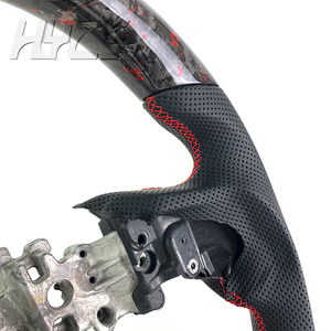 Pour accessoire intérieur de voiture de volant en Fiber de carbone forgé pour Subaru Evolution EVO 10w Rx STI - Product Image 4