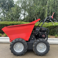 CE-geprüfter 6,5-PS-Benzin-Mini-Lader Selbst laden der Mini-Site-Dumper-Beton-Buggy für Farm Engine Gearbox-Raupen lader