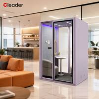 Cabine de bureau insonorisée portable, studio préfabriqué, poste de travail silencieux, cabine téléphonique acoustique intérieure pour l'intimité