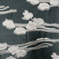 Tissu jacquard brocart léger 100% polyester à fleurs découpées, coloré, pour vêtements ABAYA pour filles, vente chaude à Dubaï en 2025