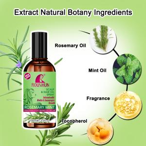 Organik biberiye nane derisi ve tüm saç tipleri için saç güçlendirilmesi uçucu yağ özelleştirilebilir özel etiket - Product Image 5