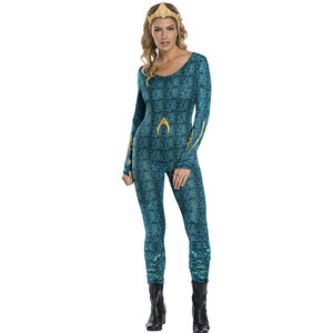 Disfraz de cosplay para adultos Mera, traje completo con corona para fiestas y espectáculos - Product Image 1