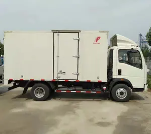 Camião simples 4x2 luz carregamento mini van caixa carga caminhão caminhão da china sinocaminhão howo homan