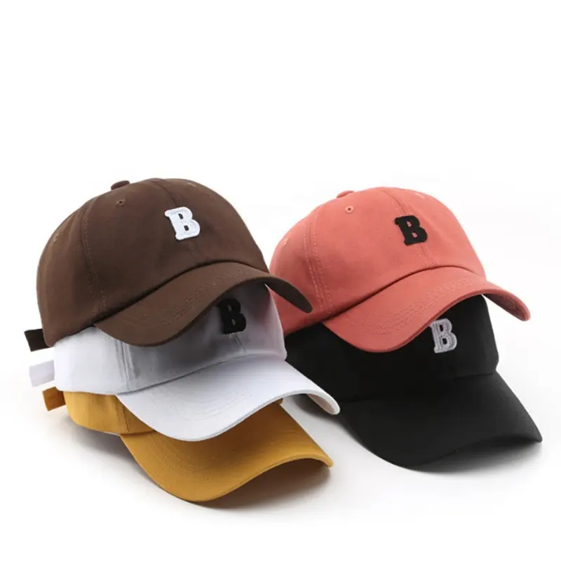 Amazon Wholesale Fashion 6 Panel Dad Hat Custom 3D Embroidery Letter LOGO Cotton Twill Trucker Hats Sport Baseball Hats