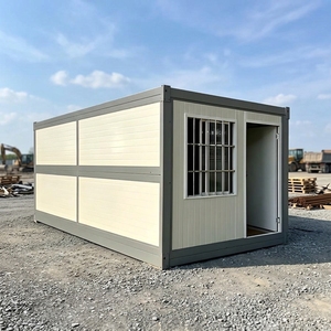 Casa Contenedor Plegable, Cobertizo <span class=keywords><strong>de</strong></span> Almacenamiento <span class=keywords><strong>Exterior</strong></span>, Taller Prefabricado <span class=keywords><strong>de</strong></span> Acero, Oficina Agrícola, Dormitorio, Montaje Rápido - Product Image 1