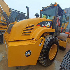 Used Caterpillar CAT CS-683E CS683 Vibratory Smooth Drum Roller Second Hand <b>Road</b> Roller in Good Condition Hot Sale in stock - Product Image 2