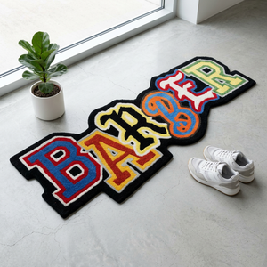 <span class=keywords><strong>Tappeto</strong></span> in Lana, Seta e <span class=keywords><strong>Viscosa</strong></span> Stile Aubusson Francese per Soggiorno, <span class=keywords><strong>Tappeto</strong></span> Annodato a Mano Antiscivolo, Moderno Tappetino Alfabetico per Bambini - Product Image 1