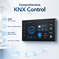 Panneau tactile mural Home Assistant pour système domotique KNX, interrupteur mural intelligent KNX pour appartement et hôtel