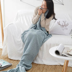 Couverture tricotée en <span class=keywords><strong>queue</strong></span> <span class=keywords><strong>de</strong></span> poisson, <span class=keywords><strong>de</strong></span> <span class=keywords><strong>sirène</strong></span> chaude et douce, Design Simple, personnalisé, pour fête <span class=keywords><strong>de</strong></span> noël, pièces - Product Image 5