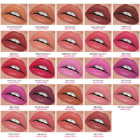 Rouge à lèvres carré doré 3,5 g, marque privée, 40 teintes, fini mat et pailleté hydratant, nourrissant, OEM, haute qualité