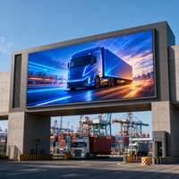 Écran LED couleur plein format P10 pour extérieur, 6000 nits, étanche IP65, HDR10, panneau d'affichage numérique fixe pour les informations routières portuaires