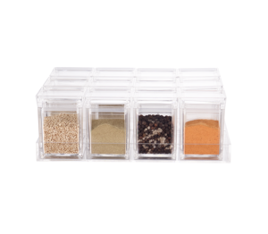 Set di Barattoli Ermetici per Spezie da Cucina con Vassoio - Organizzatore per Condimenti da 12 Pezzi da 150ml per Erbe e Alimenti Secchi - Product Image 4