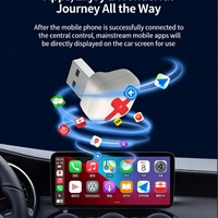 POPELF Adaptateur CarPlay sans fil en promotion pour téléphones iOS et Android – Compatibilité universelle, connexion automatique stable