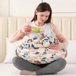 Almohadas de Lactancia de Gran Tamaño para Mamá y Bebé, con Correa Ajustable para la Cintura, Almohada de Apoyo para Bebé - Product Image 1