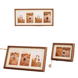 Expositor de Fotos Combinado de Cuatro Orificios del Fabricante, Marco de Fotos de Cartón Hueco de 6 Pulgadas, Marco de Madera de Dos o Tres Piezas <span class=keywords><strong>para</strong></span> - Product Image 6