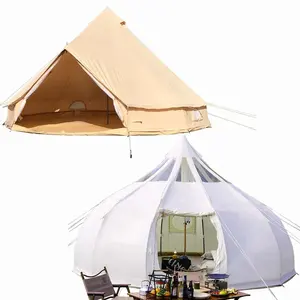 3m 4m 5m 6m 7m कैनवास तम्बू फैक्टरी निर्माता घंटी तम्बू