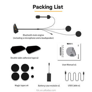 Los auriculares BT para motocicleta más populares, casco inteligente con reducción de ruido, auriculares para motocicleta de larga duración - Product Image 3