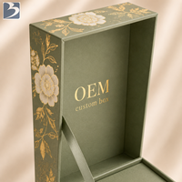 Boîte en carton gris de luxe personnalisée pour flacons de parfum Attar, en papier recyclé, avec revêtement UV, emballage aseptique pour cosmétiques et bonbons
