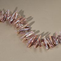 Perles baroques de couleur mélangée avec cure-dents de forme irrégulière pour les fournitures de bijoux en perles d'eau douce bricolage