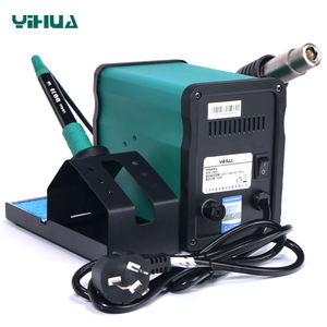 Station de soudage à air chaud et <span class=keywords><strong>fer</strong></span> à <span class=keywords><strong>souder</strong></span> 2 en 1 YIHUA 898D+ pour la réparation de circuits imprimés de téléphones portables, la soudure et le dessoudage - Product Image 4