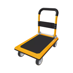 Heavy Duty Aluminium Four-<strong>Wheel</strong> Foldable <strong>Hand</strong> Truck Small Transport Trolley Cart Platform OEM Shopping Tools Luggage <strong>Dolly</strong> - Product Image 1