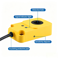Sensor de Proximidad Inductivo Integrado de 3 Hilos DC10-30V PNP NC, Interruptor de Detección de Metales para Automatización Industrial