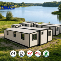 Maison conteneur extensible de 40 pieds avec design moderne, aménagement spacieux, installation rapide, garantie de plus de 5 ans pour bureau à domicile et espace de vie
